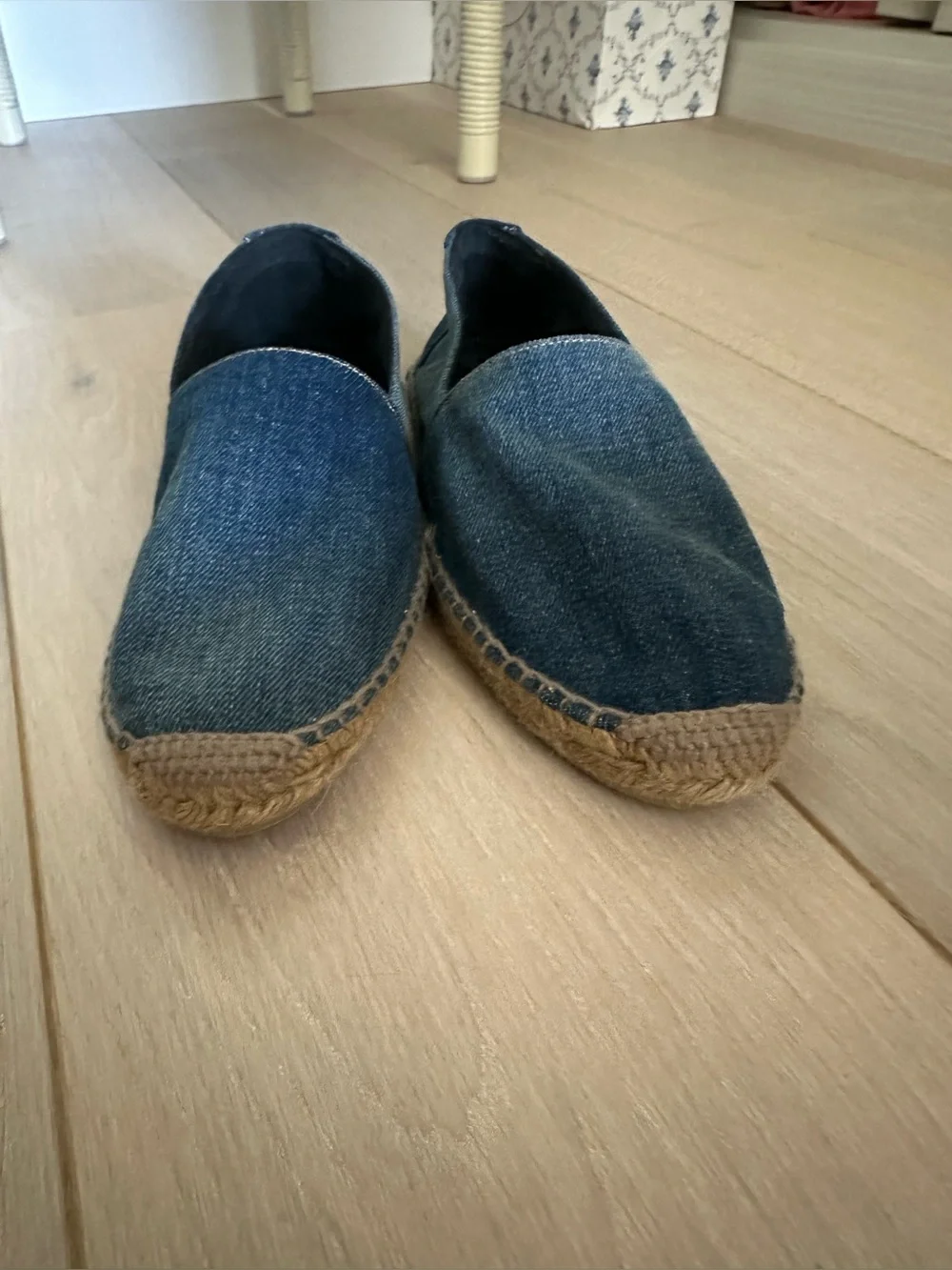 Saint Laurent Perseo Denim Espadrilles- Barely Worn